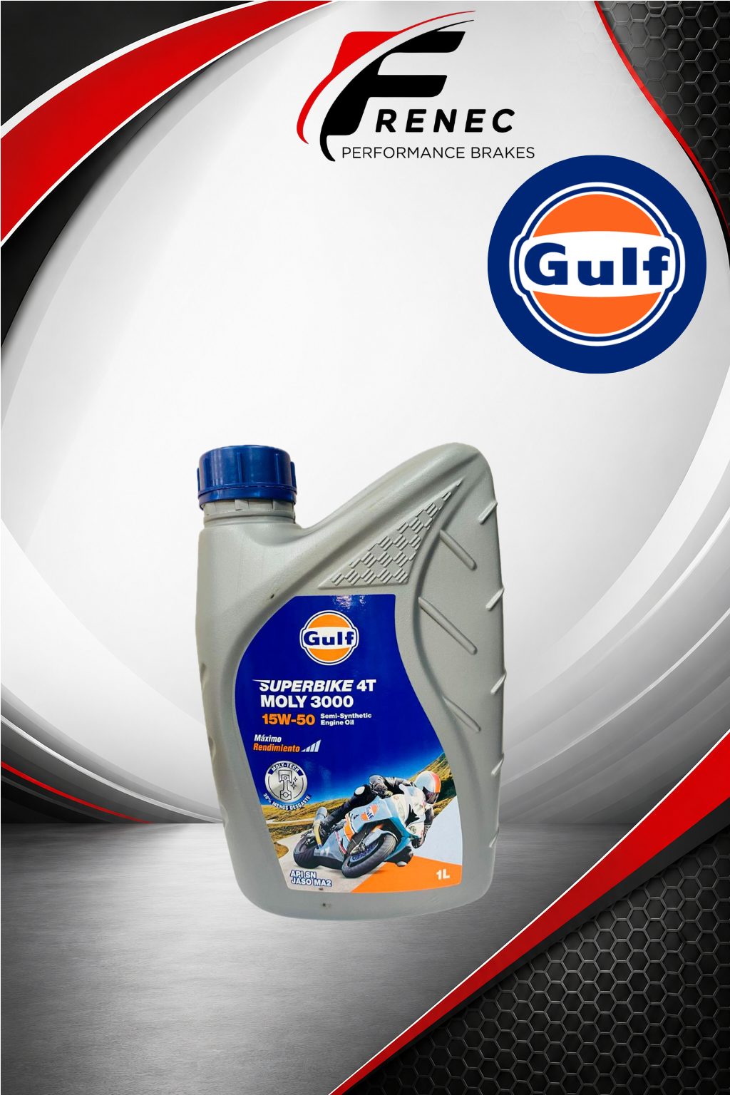 GULF MOLY 3000 15W50 litro