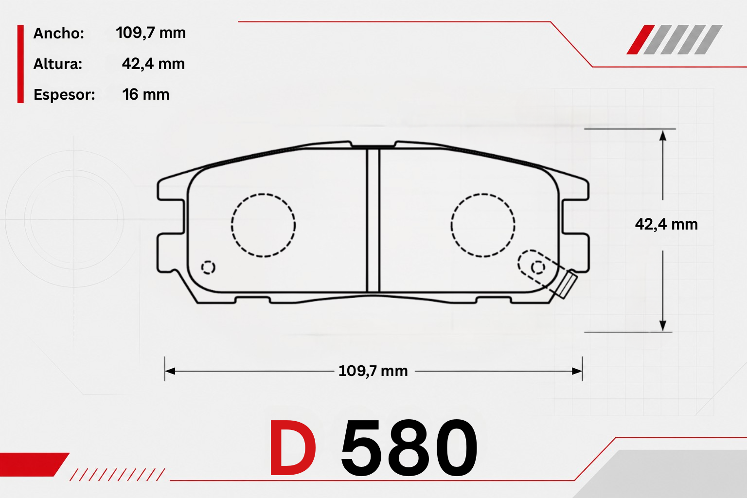 Pastilla de freno Haval H5, Pastilla de freno Haval H3, Pastilla de freno GreatWall Wingle-7