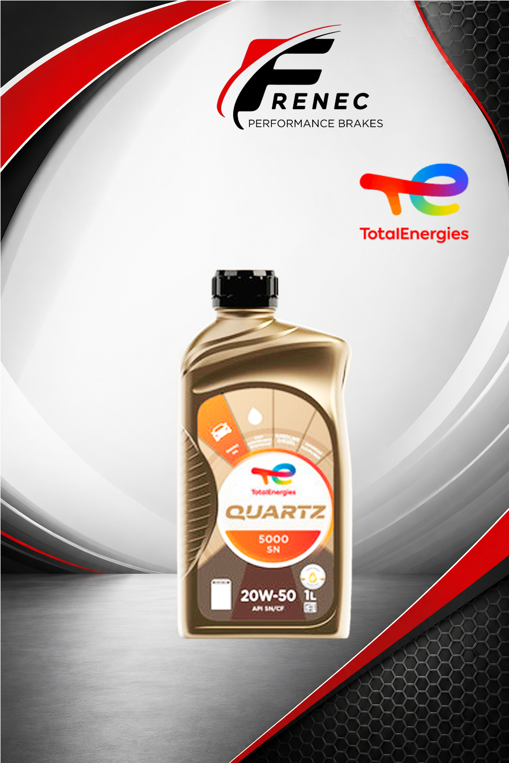 QUARTZ 5000 SN 20W50 litro